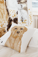 108838-1000_2; Finlayson Ystävykset Cushion cover Beige / 43x43 cm 