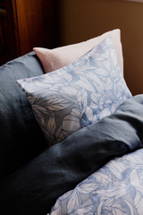 60714-5501-02-06_4; Finlayson Pioni Tencel-puuvillapussilakanasetti Sininen / 150x210 + 50x60 cm 