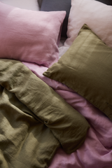 60260-0200-08-10_1; Finlayson Lino Pellavatyynyliina Jäkälänvihreä / 50x60 cm 