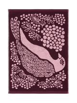 109000-4900; Finlayson Viserrys Kylpypyyhe Viininpunainen / 50x70 cm 