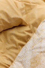 60652-5066-08-06_1; Finlayson Säihke Pussilakanasetti Kulta / Valkoinen / 150x210 + 50x60 cm 