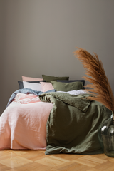 60260-0200-08-10_2; Finlayson Lino Pellavatyynyliina Jäkälänvihreä / 50x60 cm 