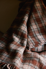 21993-1951-01-04_2; Finlayson Reino Torkkupeitto Ruskea / 130x170 cm 