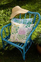 80813-5502-02-04_2; Finlayson Joutomaa Koristetyynynpäällinen Luonnonvalkoinen / Vihreä / 48x48 cm 