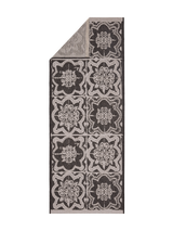 108592-9901_2; Finlayson Kujakatti  Musta-valkoinen / 80x150 cm 