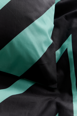 60652-4424-05-06_1; Finlayson Korret Pussilakanasetti Harmaa / Mintunvihreä / 150x210 + 50x60 cm 