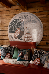 109372-7913_4; Finlayson Metsänvartijat Koristetyynynpäällinen Teal / 43x43 cm 