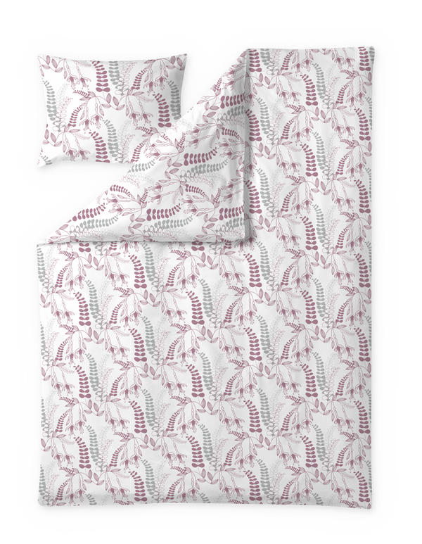 60653-5015-05-06; Finlayson Hanna Pussilakanasetti Malva / Harmaa / 150x210 + 50x60 cm 