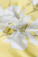 60712-4667-24-06_5; Finlayson Magnolia Satiinipussilakanasetti Vaaleakeltainen / Harmaa / 150x210 + 50x60 cm 