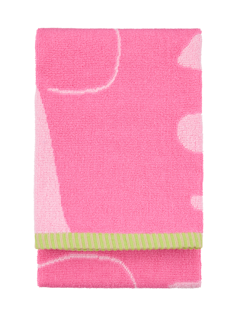 70563-5415-03-12_2; Finlayson Elefantti vapaa Käsipyyhe Pinkki / Vihreä / 50x70 cm 