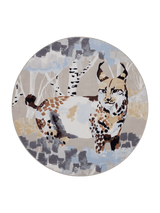 109342-1060; Finlayson Ilves Round Rug Beige / Sininen / Ø120 cm 